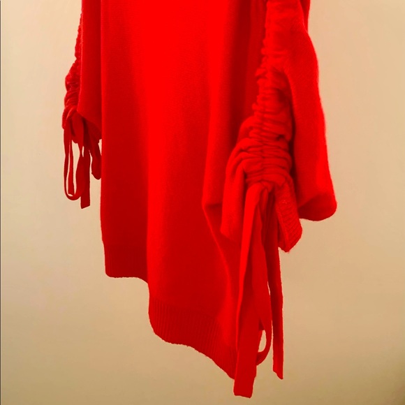 Joie Wool/Cashmere Blend Ruched Tie Sleeve Sweater - Picture 3 of 8